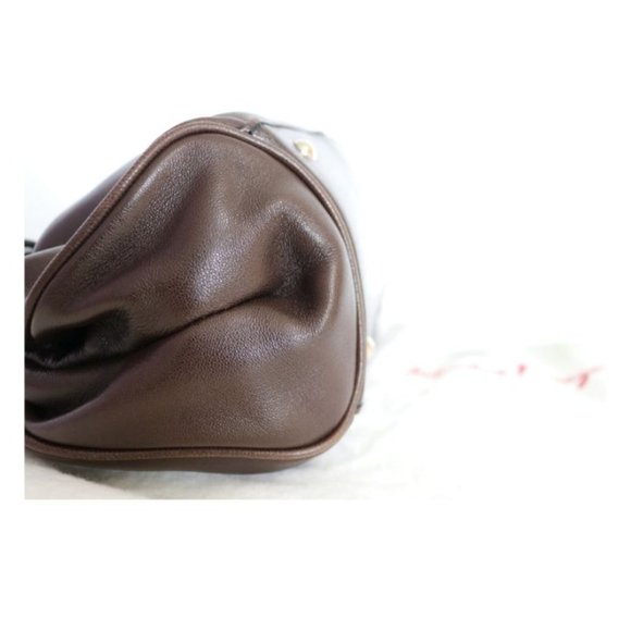 Salvatore Ferragamo Brown Leather Shoulder Bag - Picture 5 of 11